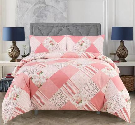 Superzacht geborstelde microfiber dekbed set 4pcs 1.5-2 kg voor trouwdag