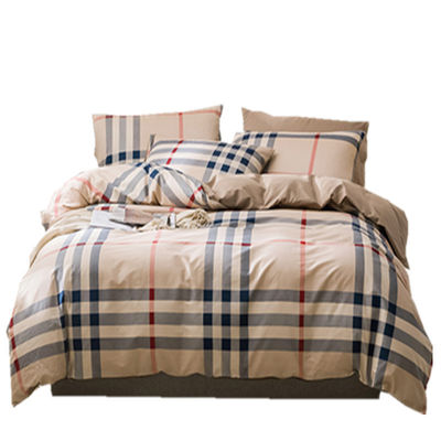 4 stuks solide patroon 100% puur Frans zacht duurzaam linnen beddengoed dekbed sets