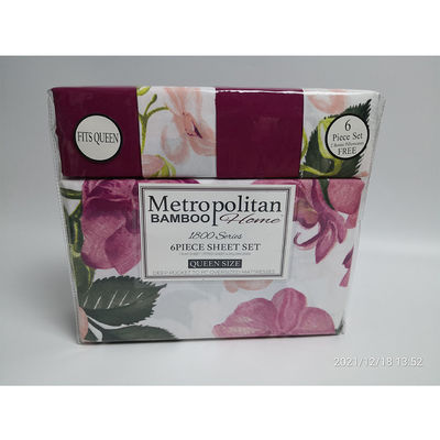6pcs bedden van microvezelstof in 100% polyester