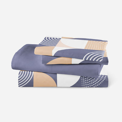 Home Textiel Platte lakens Geometrisch beddek beddek zacht lakens 4 stuks