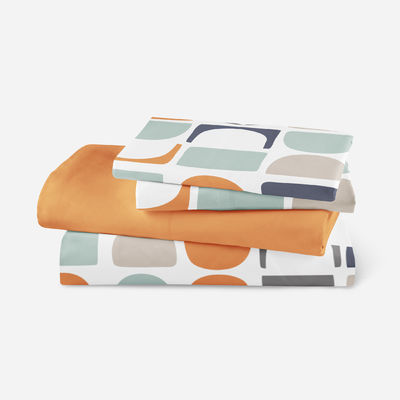 Home Textiel Platte lakens Geometrisch beddek beddek zacht lakens 4 stuks