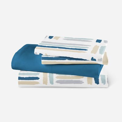 Home Textiel Platte lakens Geometrisch beddek beddek zacht lakens 4 stuks
