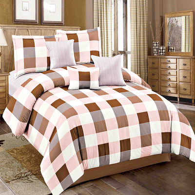 Gepersonaliseerde garen geverfde plaid streep beddengoed set lakenschijf kussenschijf sets is aangepast Ja