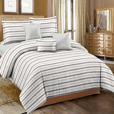 Gepersonaliseerde garen geverfde plaid streep beddengoed set lakenschijf kussenschijf sets is aangepast Ja