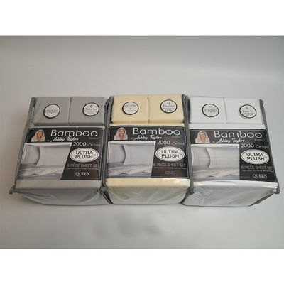 Hypoallergene 6pcs bamboe bedden set voor slaapkamer in Europese en Amerikaanse stijl