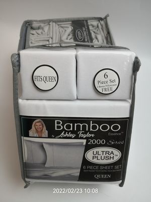 Hypoallergene 6pcs bamboe bedden set voor slaapkamer in Europese en Amerikaanse stijl