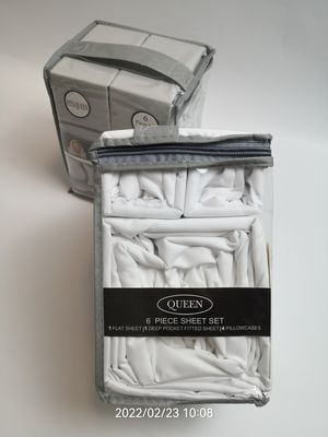 Hypoallergene 6pcs bamboe bedden set voor slaapkamer in Europese en Amerikaanse stijl