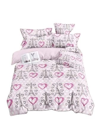 3d Game Handle Printed Home Bed Sheet Comforter Set Bedden 3pcs in Solid Pattern Type