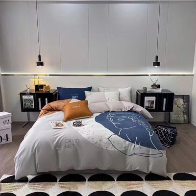 Huidvriendelijk Aloë katoen vierdelige dekbedbed met 133x72 dichtheid