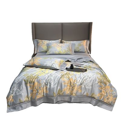 100%TENCEL 300TC 60S Stoffendichtheid Tencel bloemen dekbed katoenen beddengoed