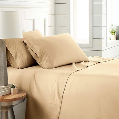 Minimalistische vouwbare microfiber polyester katoen hotel huishoudelijk vierdelige beddengoed set