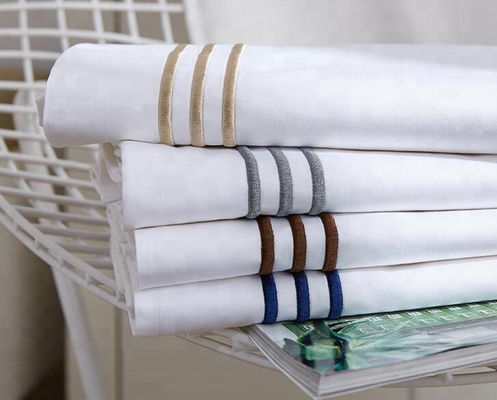 60 Tellen Zuivere kleding Katoenen beddengoed voor een comfortabele slaap in hotels
