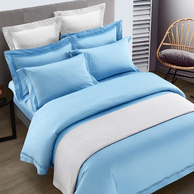 Poly Cotton Hotel Comfort Sheet Quilt Cover kussenschuur Set voor 2,2m 7 voet Bed