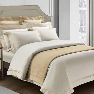 Poly Cotton Hotel Comfort Sheet Quilt Cover kussenschuur Set voor 2,2m 7 voet Bed