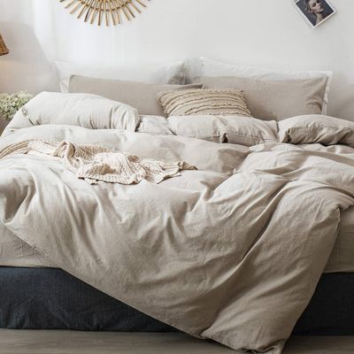 Gepersonaliseerd 3 stukken koningin comforter set boerderij bedden set met ruffle bed ontwerp