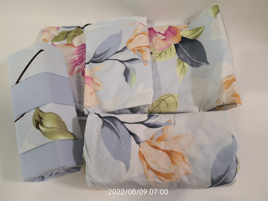 Reactief gedrukt bloemen 100% polyester Home Textiles Set van zes in aangepaste kleuren