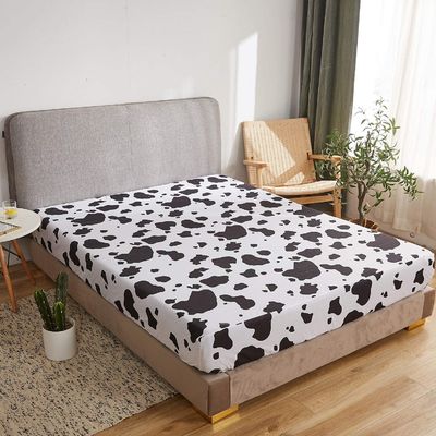 Volledige grootte koevel set 4PCS 1800 draad tel Zwarte witte koevel met diepe zakken
