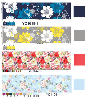 200TC 10 verschillende ontwerpen 100% polyester print microfiber stof beddengoed set 6pcs
