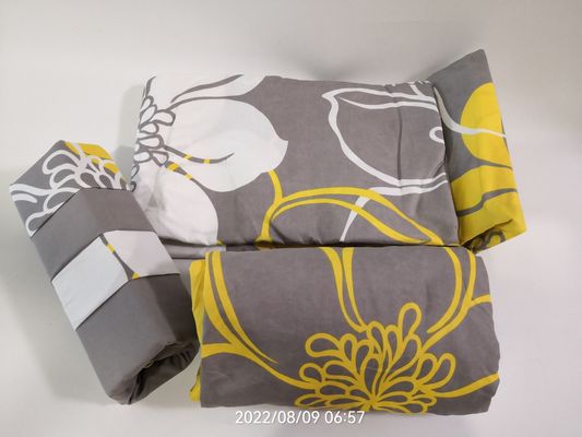 200TC 10 verschillende ontwerpen 100% polyester print microfiber stof beddengoed set 6pcs
